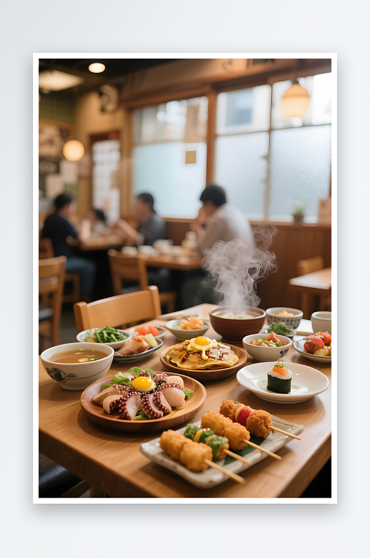 韩国泡菜年糕韩式料理烤肉泡菜美食摄影图