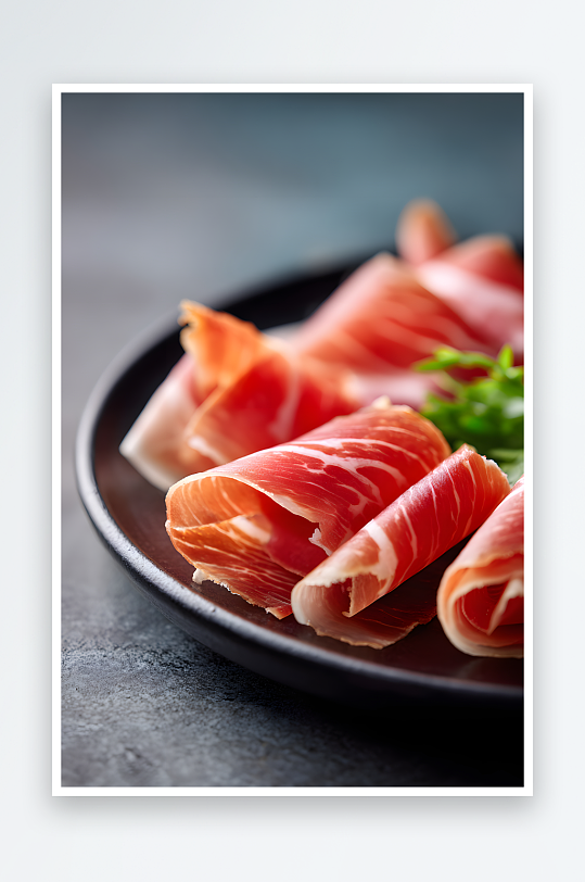 西班牙火腿美食摄影图-众图网