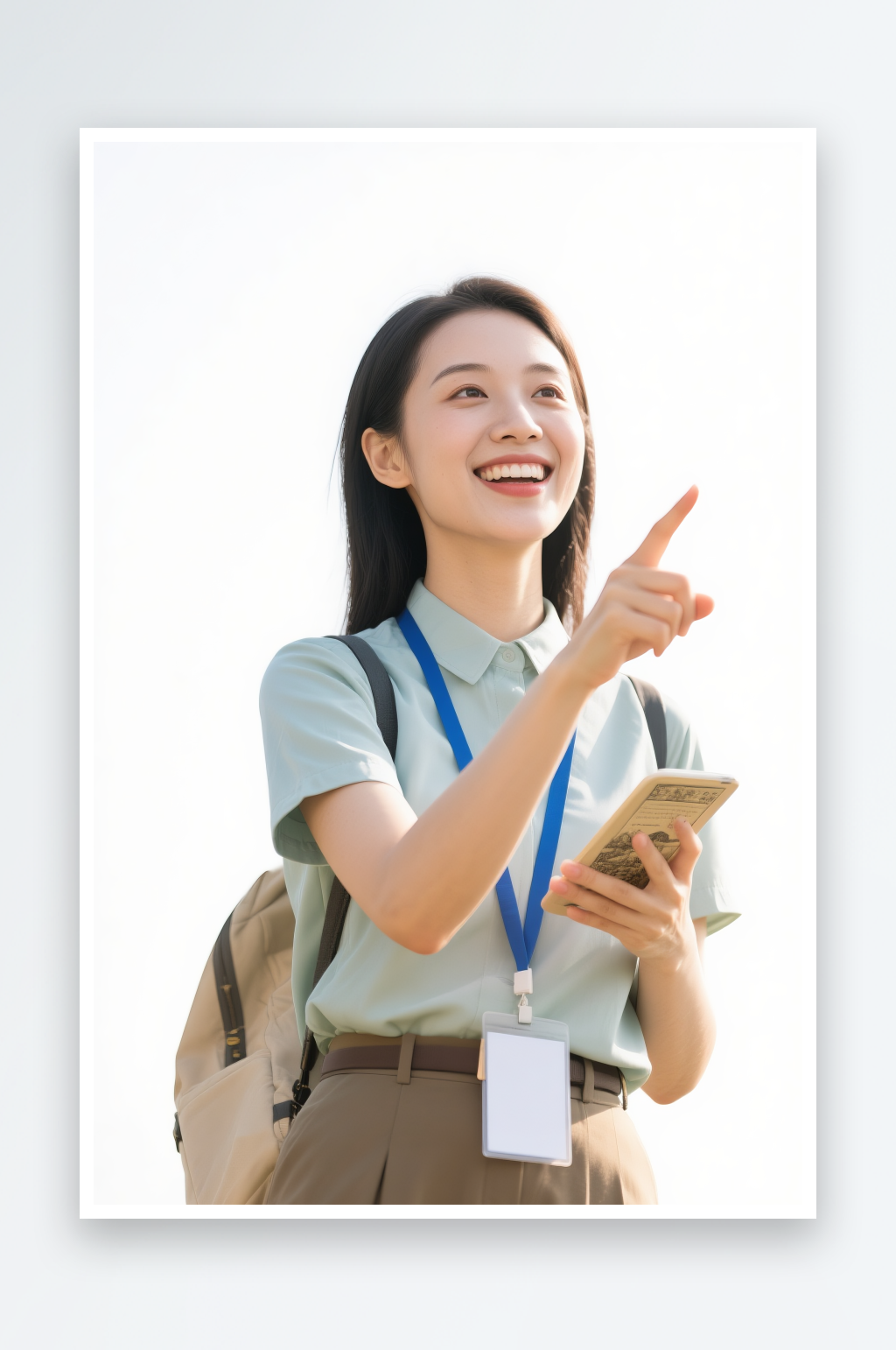 讲解旅行导游旅游向导人物摄影图素材