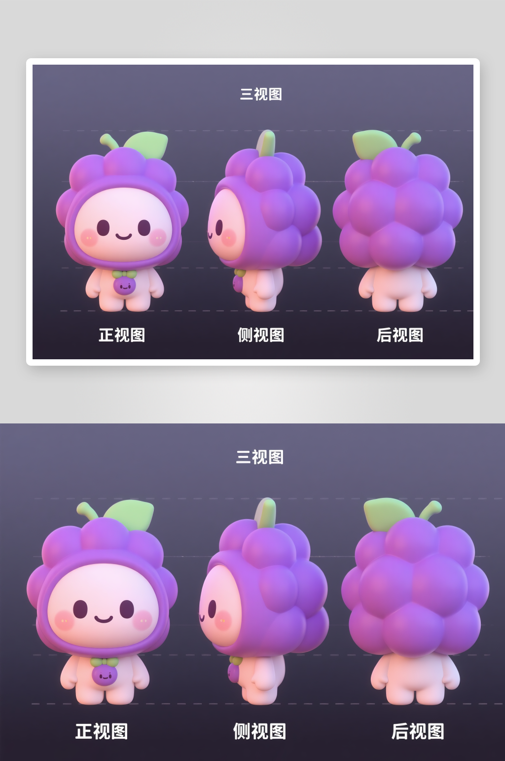 3D卡通人物三视图素材_3D卡通人物三视图模板_3D卡通人物三视图设计图片免费下载-众图网