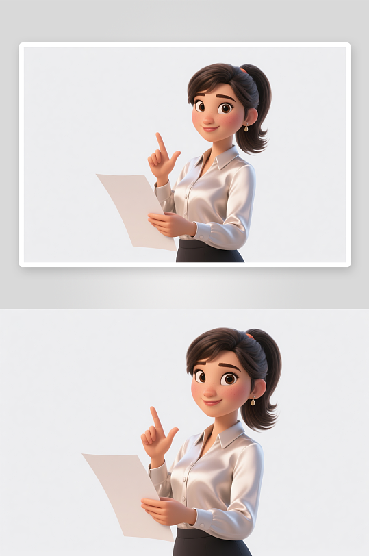 求职面试HR招聘企业人物模型插画-众图网