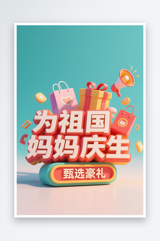 祖国庆生十一国庆节创意艺术字字体设计-众图网