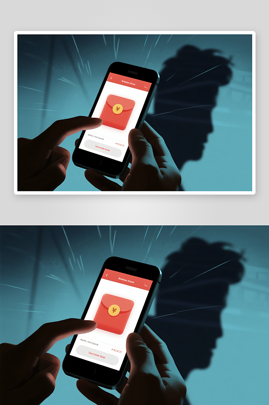 卡通网络安全全民反诈预防电信诈骗人物插画-众图网