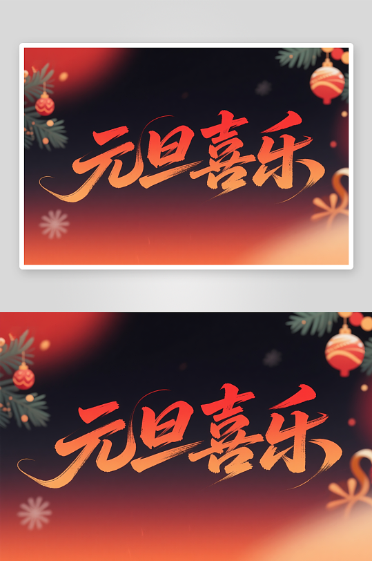 元旦喜乐2026年元旦节艺术字字体设计-众图网