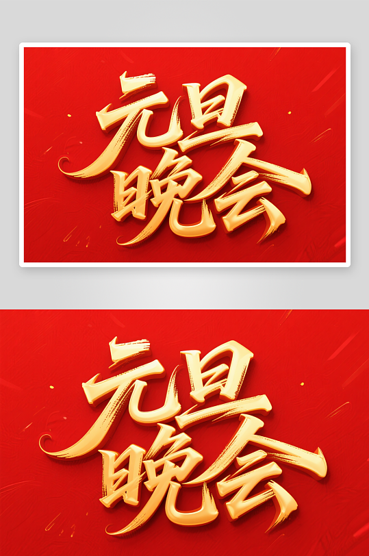 元旦晚会2026年元旦节艺术字字体设计-众图网