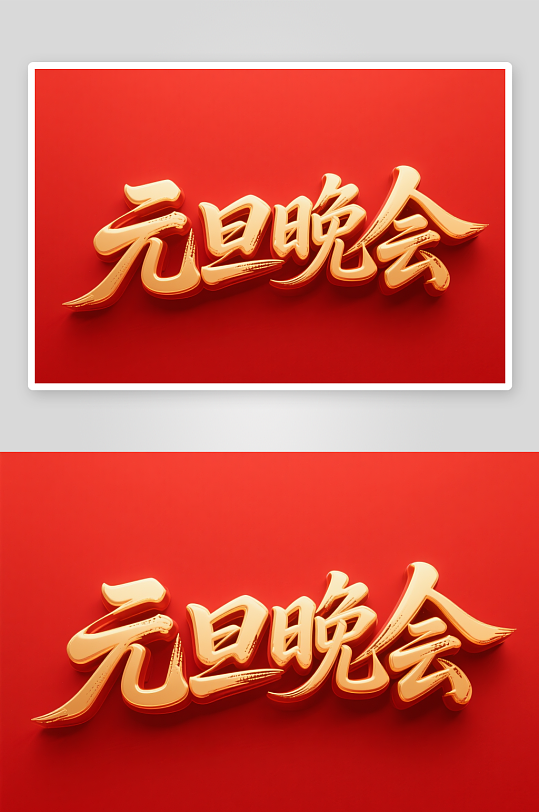 元旦晚会2026年元旦节艺术字字体设计-众图网