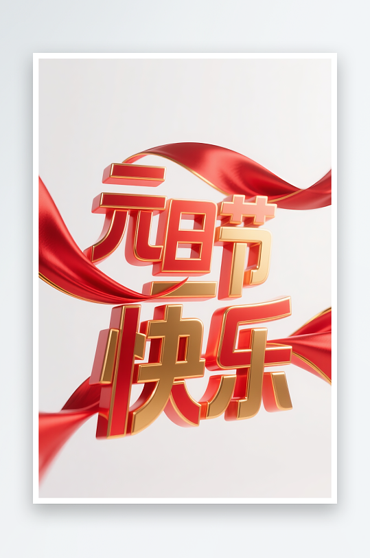 元旦节快2026年元旦节艺术字字体设计-众图网