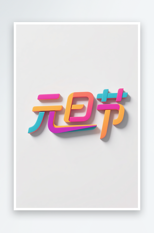 元旦节快2026年元旦节艺术字字体设计-众图网