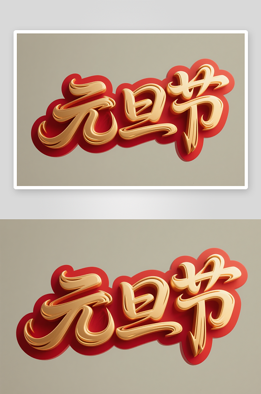 元旦节快2026年元旦节艺术字字体设计-众图网