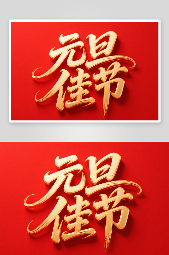 元旦佳节2026年元旦节艺术字字体设计-众图网