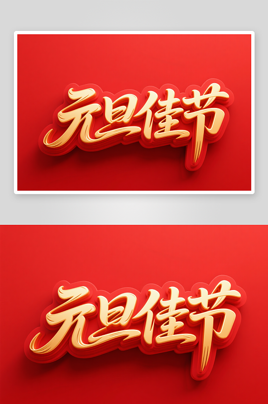 元旦佳节2026年元旦节艺术字字体设计-众图网