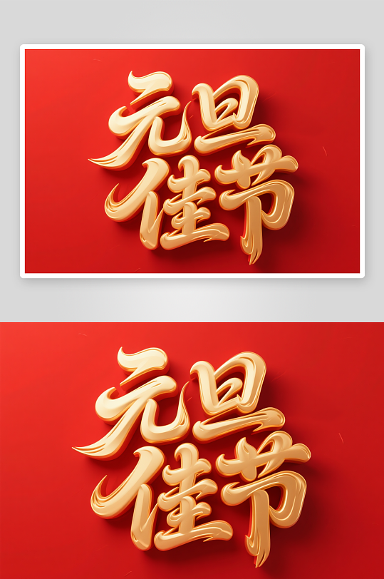 元旦佳节2026年元旦节艺术字字体设计-众图网