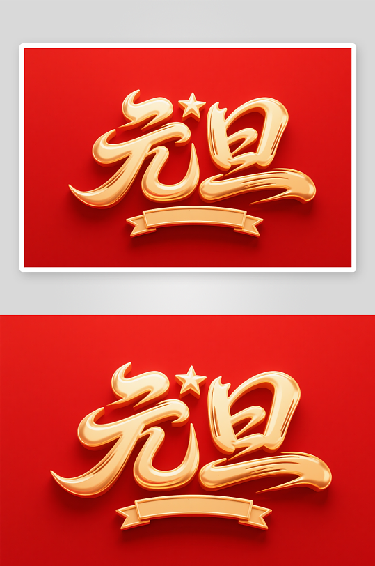 金色元旦2026年元旦节艺术字字体设计-众图网