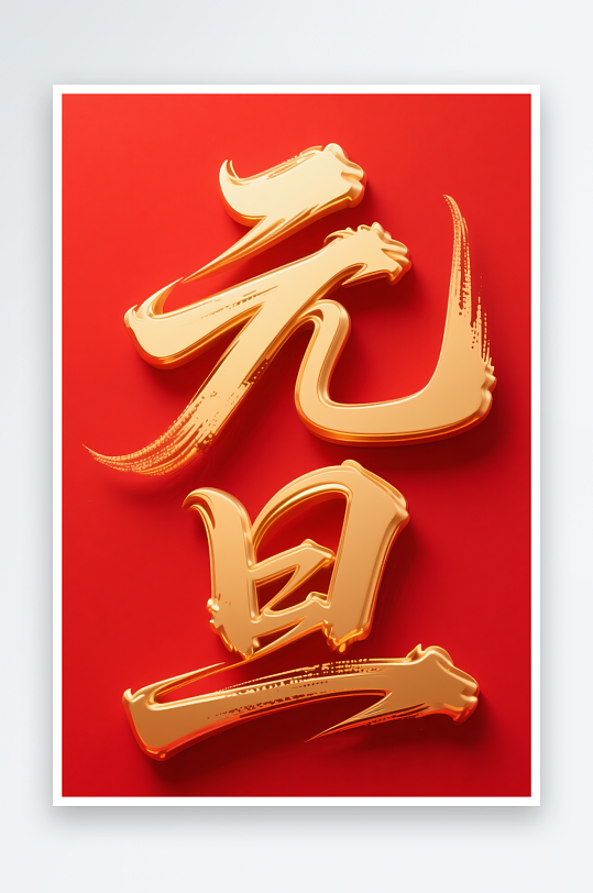 金色元旦2026年元旦节艺术字字体设计-众图网