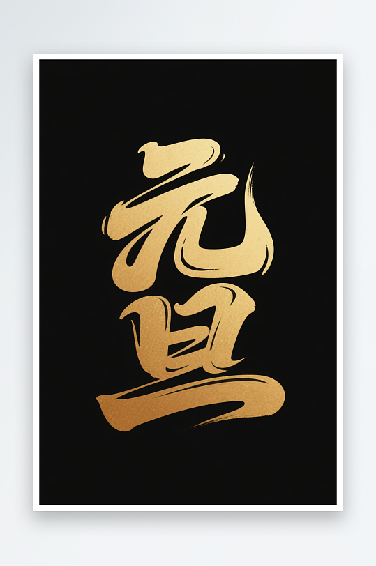 金色元旦2026年元旦节艺术字字体设计-众图网