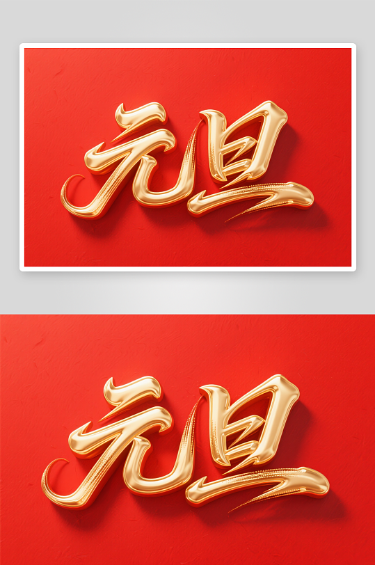 毛笔元旦2026年元旦节艺术字字体设计-众图网