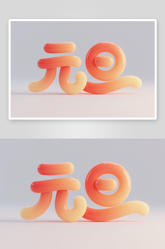 毛笔元旦2026年元旦节艺术字字体设计-众图网