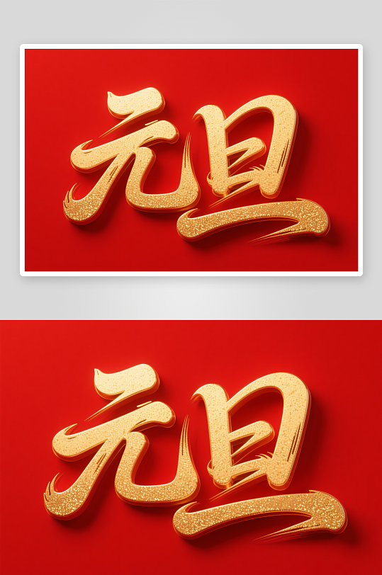 毛笔元旦2026年元旦节艺术字字体设计-众图网