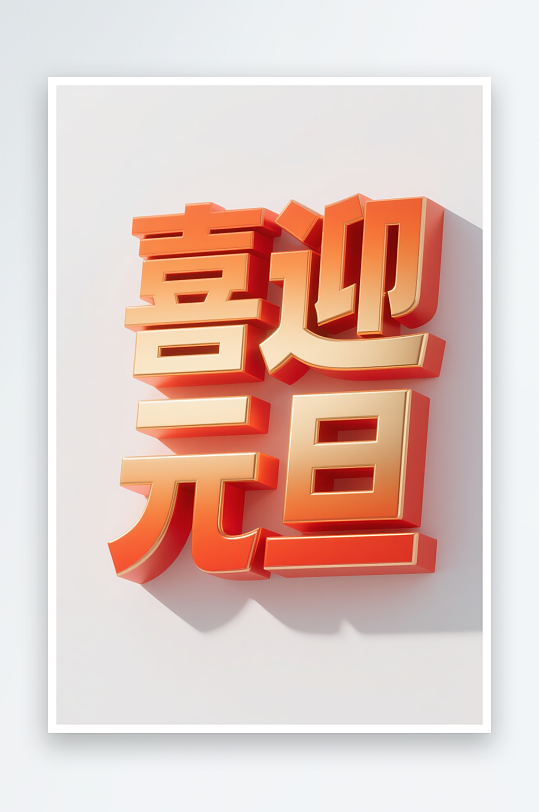 喜迎元旦2026年元旦节艺术字字体设计-众图网