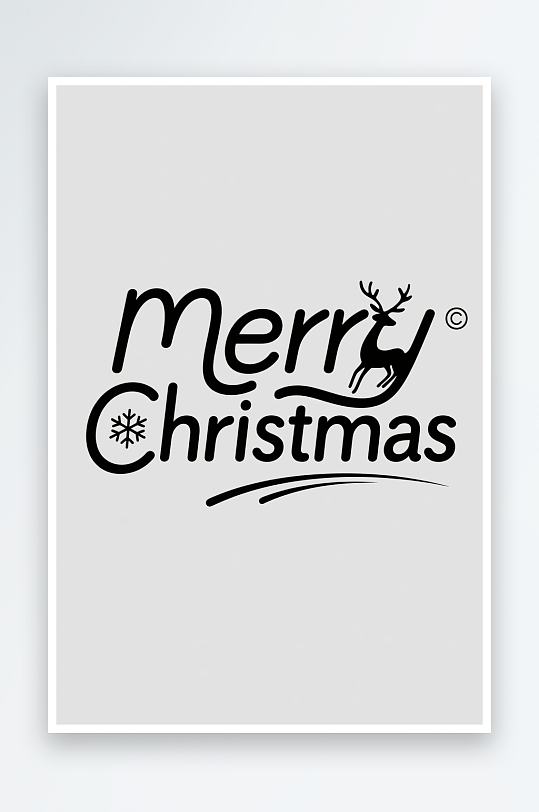 Christmas圣诞节艺术字字体设计-众图网