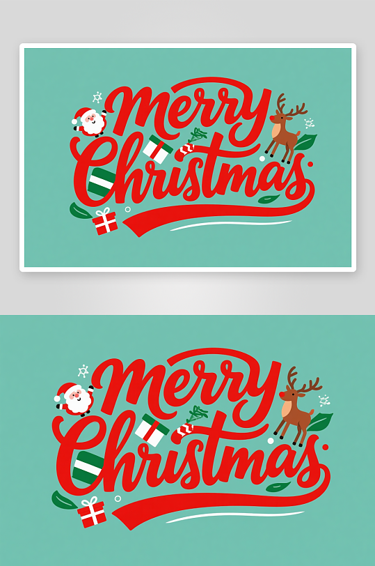 Christmas圣诞节艺术字字体设计-众图网