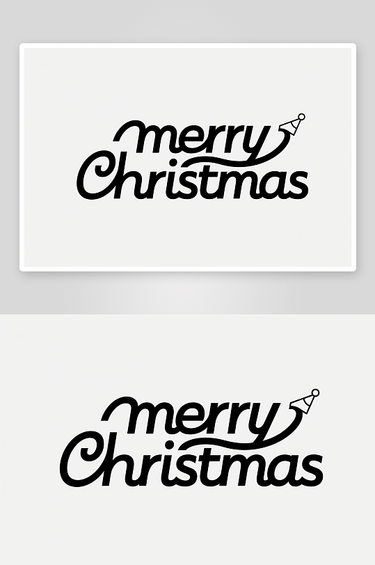 Christmas圣诞节艺术字字体设计-众图网