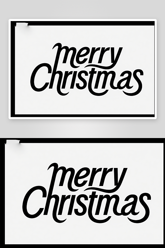 Christmas圣诞节艺术字字体设计-众图网