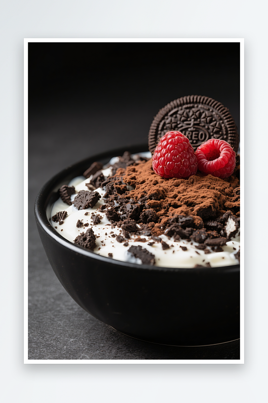 草莓坚果蓝莓干噎酸奶碗甜品摄影图-众图网