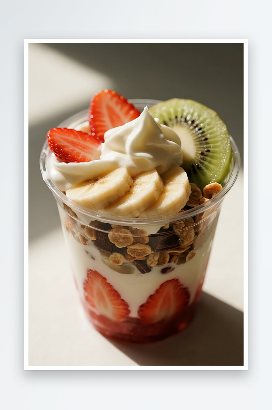 草莓坚果蓝莓干噎酸奶碗甜品摄影图-众图网