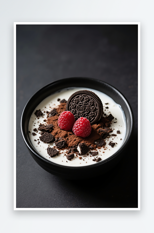 草莓坚果蓝莓干噎酸奶碗甜品摄影图-众图网