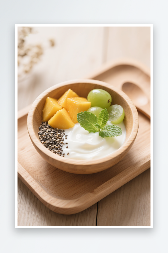 草莓坚果蓝莓干噎酸奶碗甜品摄影图-众图网