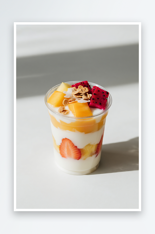 水果巧克力干噎酸奶碗甜品摄影图-众图网