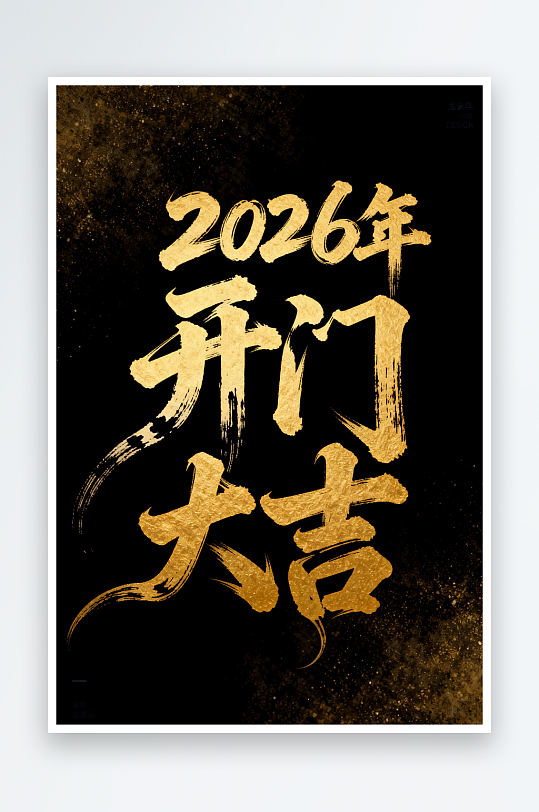 马年开门红开门大吉开工大吉艺术字字体设-众图网