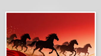 年会背2026年马年新年横版MP4视频-众图网