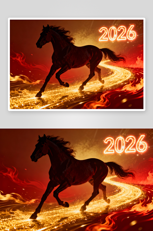 年会背2026年马年新年横版MP4视频-众图网