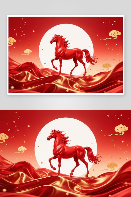 年会背2026年马年新年横版MP4视频-众图网