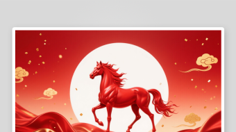 年会背2026年马年新年横版MP4视频-众图网