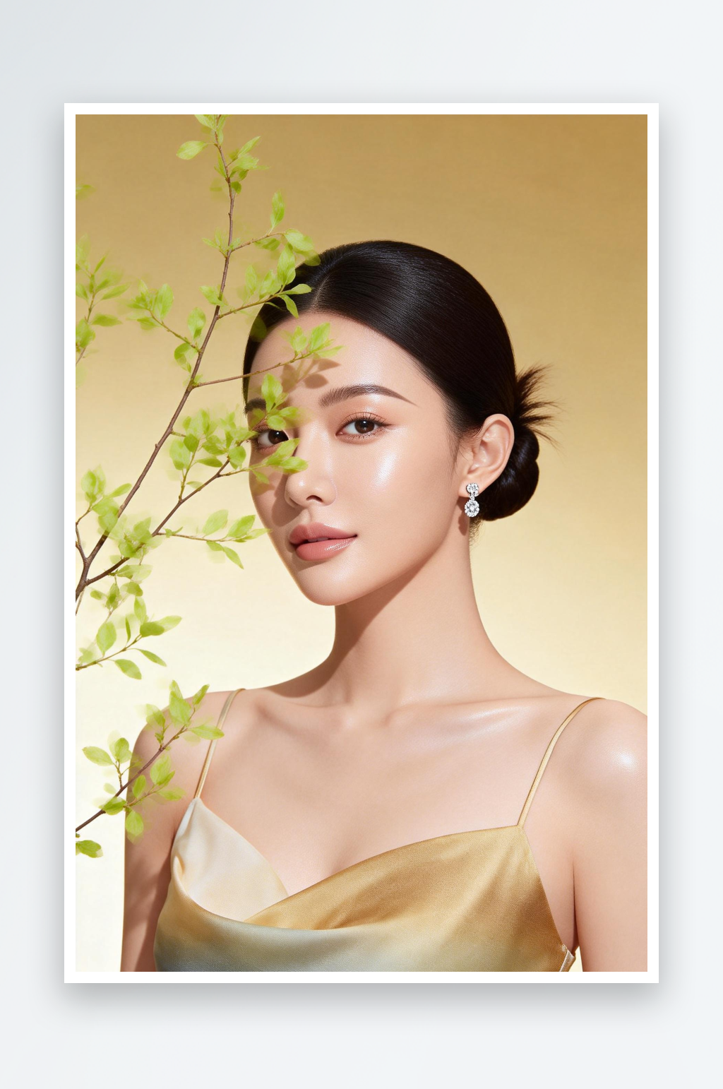 医美人物春季医美美女人物摄影图素材