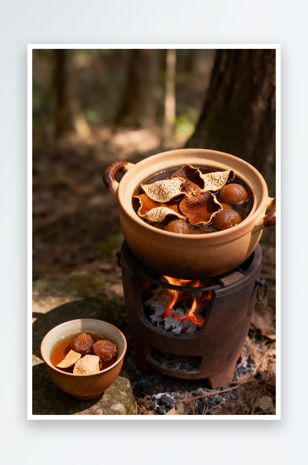 玫瑰冬季热饮花果茶摄影图素材