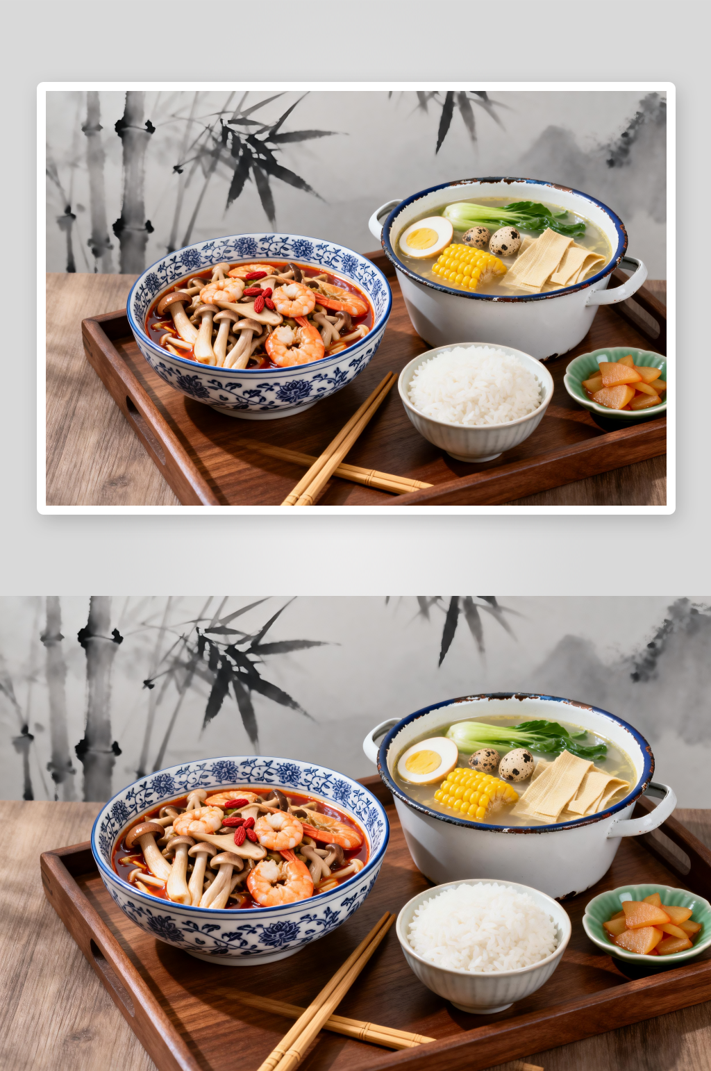 藕片土豆四川菜麻辣香锅美食摄影图素材