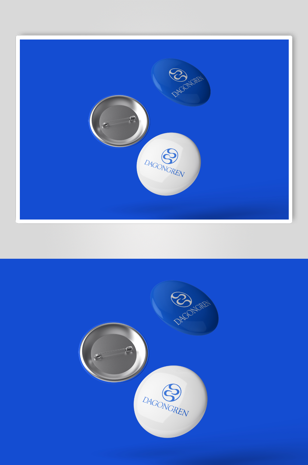 胸牌logo贴图样机素材