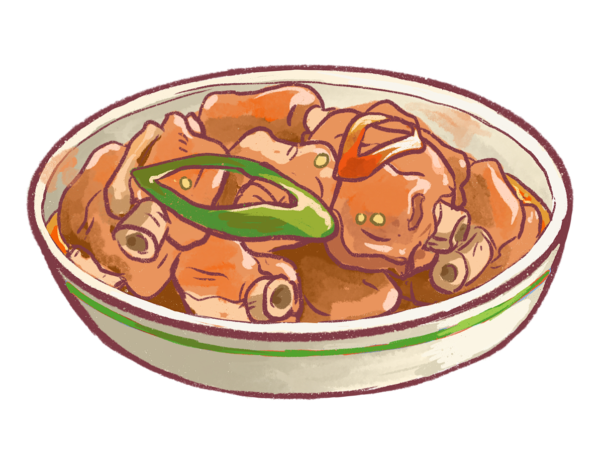 手绘美食小吃火锅插画元素素材