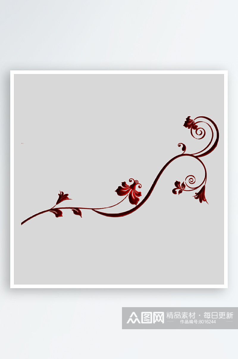 中式水墨画黑白山水花鸟装饰画背景素材