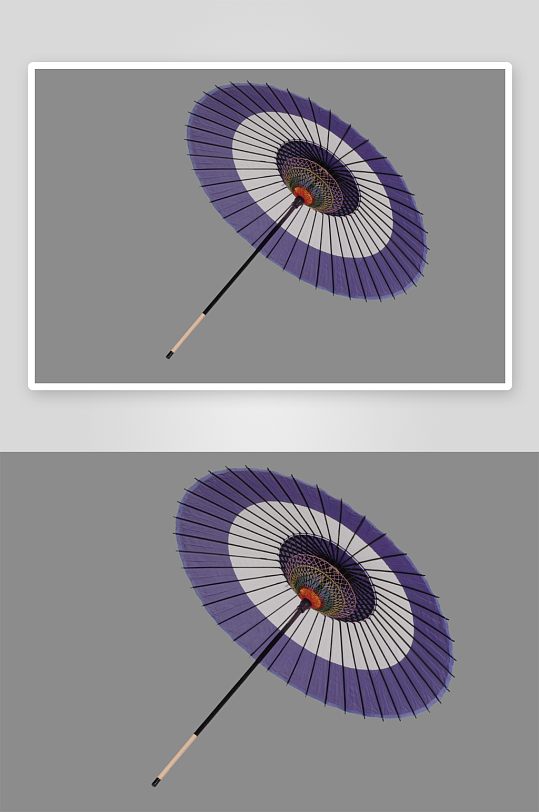 中式雨伞油纸伞图标免扣元素