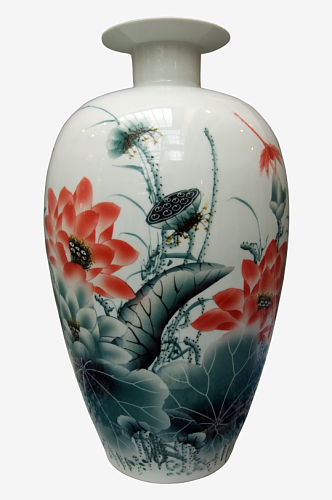 中式瓷器花瓶国风国潮艺术品收藏品