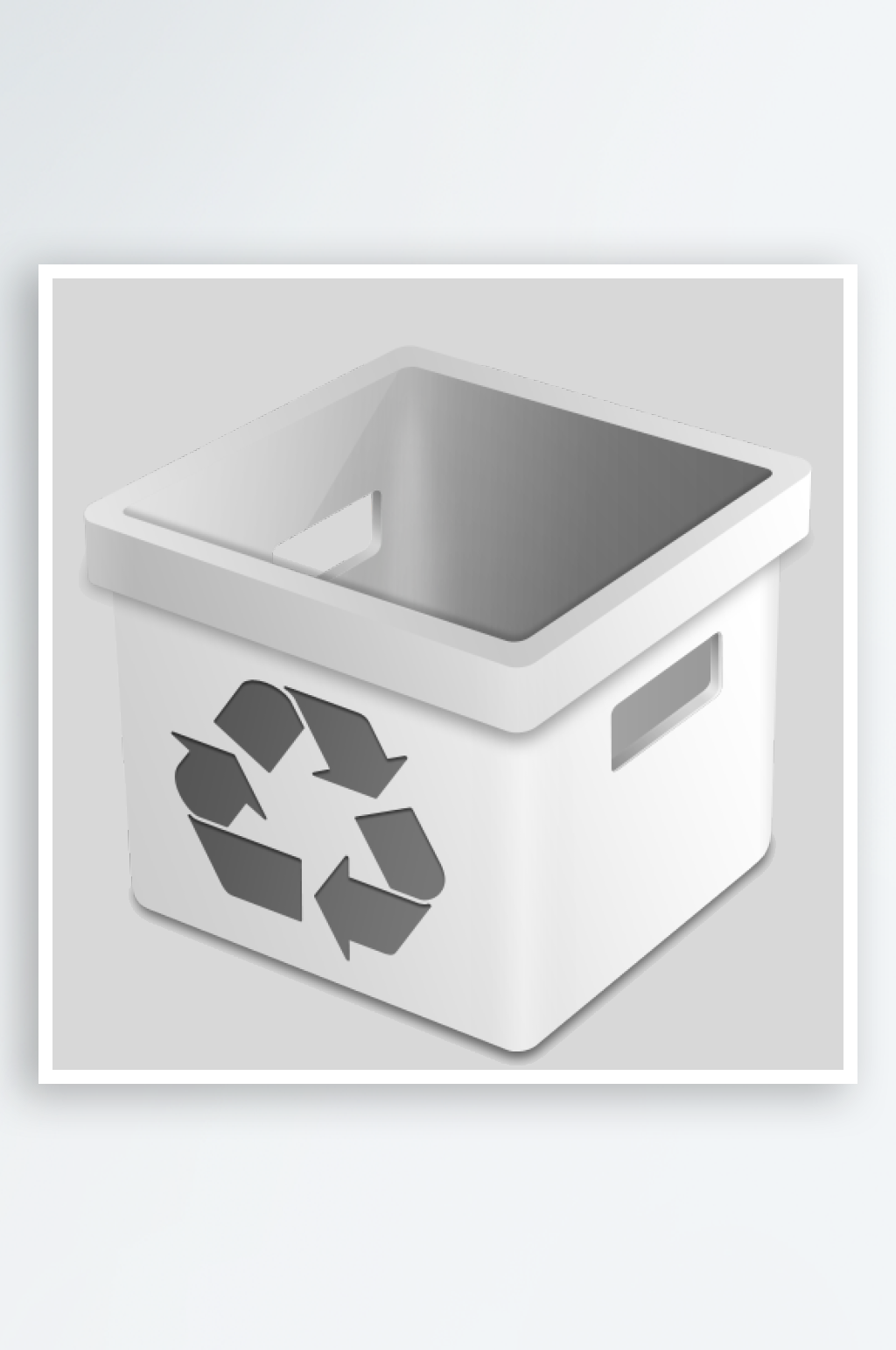 3D立体图标回收站垃圾桶图标图案手机元素素材