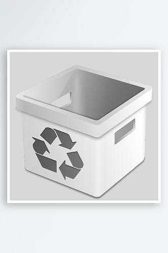 3D立体图标回收站垃圾桶图标图案手机元素