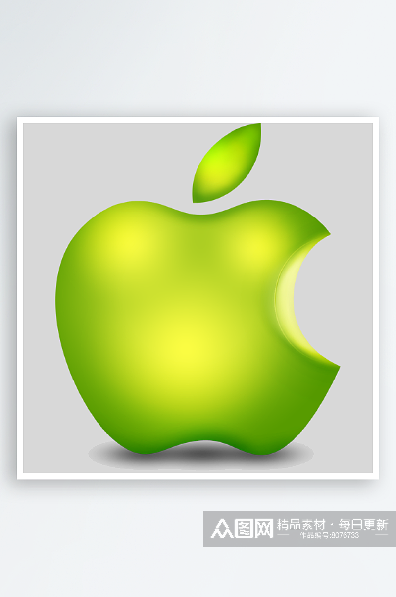 图标3Dlogo苹果标志手机元素素材