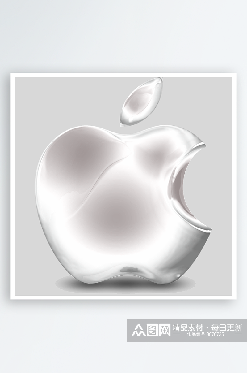 图标3Dlogo苹果标志手机元素素材