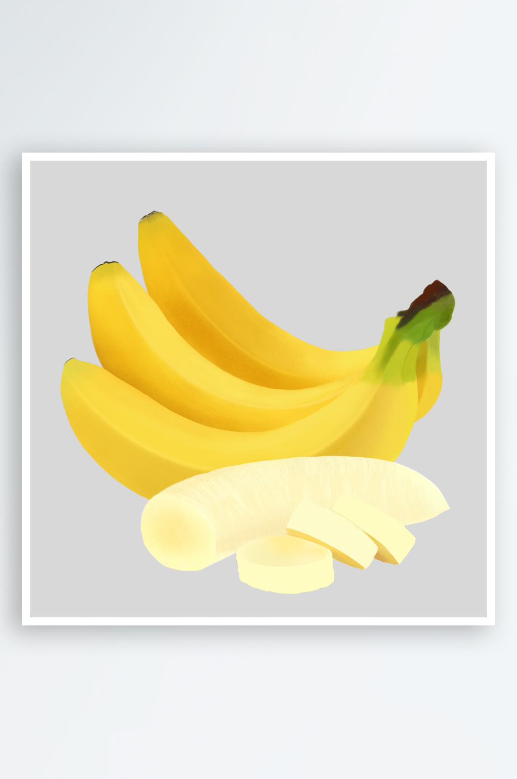 手绘插画水果香蕉素材